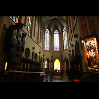 Colmar, glise Collgiale Saint-Martin, Chororgel und Chorraum