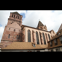 Strasbourg (Straburg), Saint-Thomas, Sdliches Seitenschiff mit Westturm