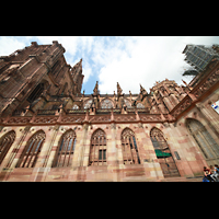 Strasbourg (Straburg), Cathdrale Notre-Dame, Seitenansicht