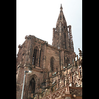 Strasbourg (Straburg), Cathdrale Notre-Dame, Turm von hinten