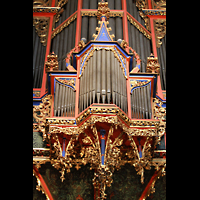 Strasbourg (Straburg), Cathdrale Notre-Dame, Rckpositiv der Silbermann-Orgel