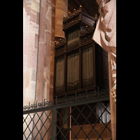 Strasbourg (Straburg), Cathdrale Notre-Dame, Chororgel vom nrdlichen Seitenschiff aus gesehen