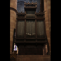 Strasbourg (Straburg), Cathdrale Notre-Dame, Chororgel vom Chorraum aus gesehen