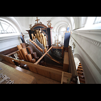 Schramberg, St. Maria, Blick vom Dach der Orgel in die Kirche