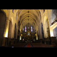 Palma de Mallorca, Convento Sant Francesc, Innenraum in Richtung Chor