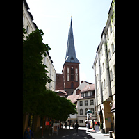 Berlin, Museum Nikolaikirche, Seitlicher Blick von 