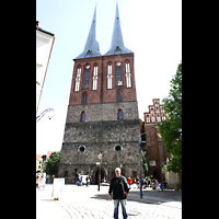 Berlin, Museum Nikolaikirche, Doppelturmfassade