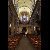 Paris, Saint-Louis en l'Ile, Innenraum in Richtung Orgel