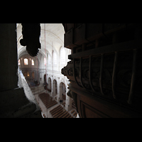 Versailles, Cathdrale Saint-Louis, Seitlicher Blick vom Orgelaufgang in die Kathedrale