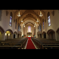 Denver, Montview Boulevard Presbyterian Church, Innenraum in Richtung Chor