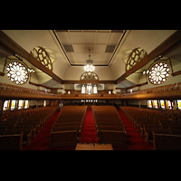 Denver, Trinity United Methodist Church, Innenraum in Richtung Rckwand