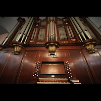 New York City, St. Paul's Chapel (Trinity Parish), Spieltisch mit Orgel