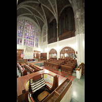 West Point, Military Academy Cadet Chapel, Spieltisch mit Blick auf die Right Chancel Organ