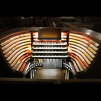 West Point, Military Academy Cadet Chapel, Spieltisch beleuchtet