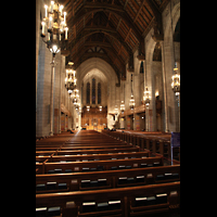 Chicago, Forth Presbyterian Church, Hauptschiff in Richtung Rckwand