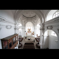 Bamberg, St. Stephan, Blick von der Orgel in die Kirche