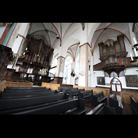 Lbeck, St. Jakobi, Groe und kleine Orgel