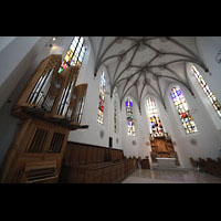 Kempten, St. Mang, Chorraum mit Chororgel