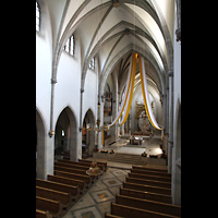 St. Ottilien, Erzabtei, Klosterkirche, Blick von der Orgelempore in die Kirche