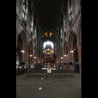 Chester, Cathedral, Querhaus in Richtung Orgel