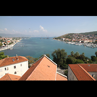 Trogir, Katedrala sv. Lovre (St. Laurentius), Blick vom Turm der Kathedrale in Richtung Osten