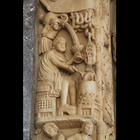 Trogir, Katedrala sv. Lovre (St. Laurentius), Detail des Radovans Portal