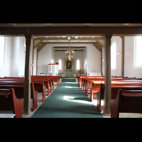 Honningsvg, Kirke, Innenraum in Richtung Chor