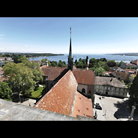 Konstanz, Mnster Unserer Lieben Frau, Blick vom Mnsterturm in Richtung Osten auf den Bodensee