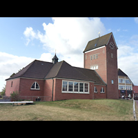 Westdorf (Baltrum), Ev. Inselkirche, Ansicht von Sdosten