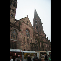 Freiburg, Mnster Unserer Lieben Frau, Querhaus mit Turm