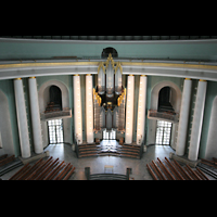 Berlin, St. Hedwigs-Kathedrale, Blick vom Kuppelumgang auf die Orgel