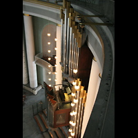 Berlin, St. Hedwigs-Kathedrale, Orgel von oben