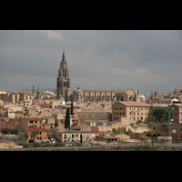 Toledo, Catedral, Ansicht vom Stadtrand