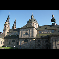 Fulda, Dom St. Salvator, Gesamtansicht von der Seite