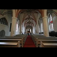 Angermnde, St. Marien, Innenraum / Hauptschiff in Richtung Chor