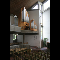 Berlin, Ev. Kirche am Seggeluchbecken, Orgelempore