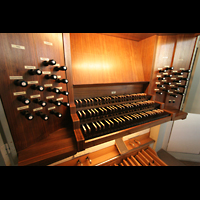 Mnchen (Munich), St. Markus, Spieltisch der Ott-Orgel
