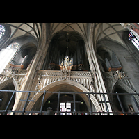 Wien (Vienna), Stephansdom, Alte Hauptorgel mit Seitenpositiven