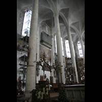 Chorraum mit Chororgel vor 2020 Straubing, Basilika St. Jakob, Chorraum mit Chororgel vor 2020