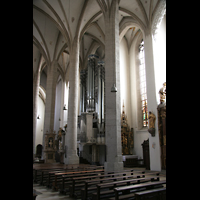Eichsttt, Dom, Seitenschiff mit Orgel