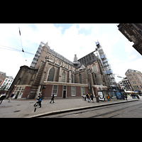 Amsterdam, Nieuwe Kerk, Ansicht vom Dam von Sdwesten