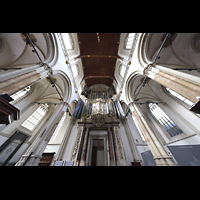 Amsterdam, Nieuwe Kerk, Hauptorgel mit offenen Flgeltren perpsektivisch
