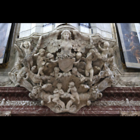 Amsterdam, Nieuwe Kerk, Tragende Figuren unter dem Rckpositiv