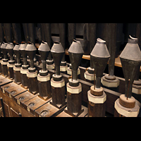 Amsterdam, Nieuwe Kerk, Pfeifen der Vox humana im Oberwerk