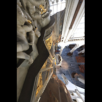 Amsterdam, Nieuwe Kerk, Blick vom Dach der Orgel ber den Hauptprospekt nach unten in die Kirche