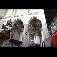 Amsterdam, Nieuwe Kerk, Transeptorgel undsdliches Seitenschiff