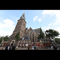 Amsterdam, Oude Kerk, Ansicht von Sdwesten vom Oudekerksplein