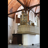 Amsterdam, Oude Kerk, Chororgel am nordwestlichen Vierungspfeiler