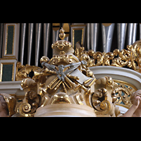 Amsterdam, Waalse Kerk (Oude Walenkerk), Instruzmente auf der Mitte des Rckpositivs