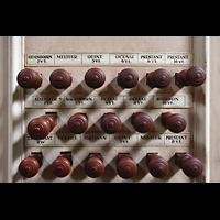 Amsterdam, Waalse Kerk (Oude Walenkerk), Linke Registerstaffel